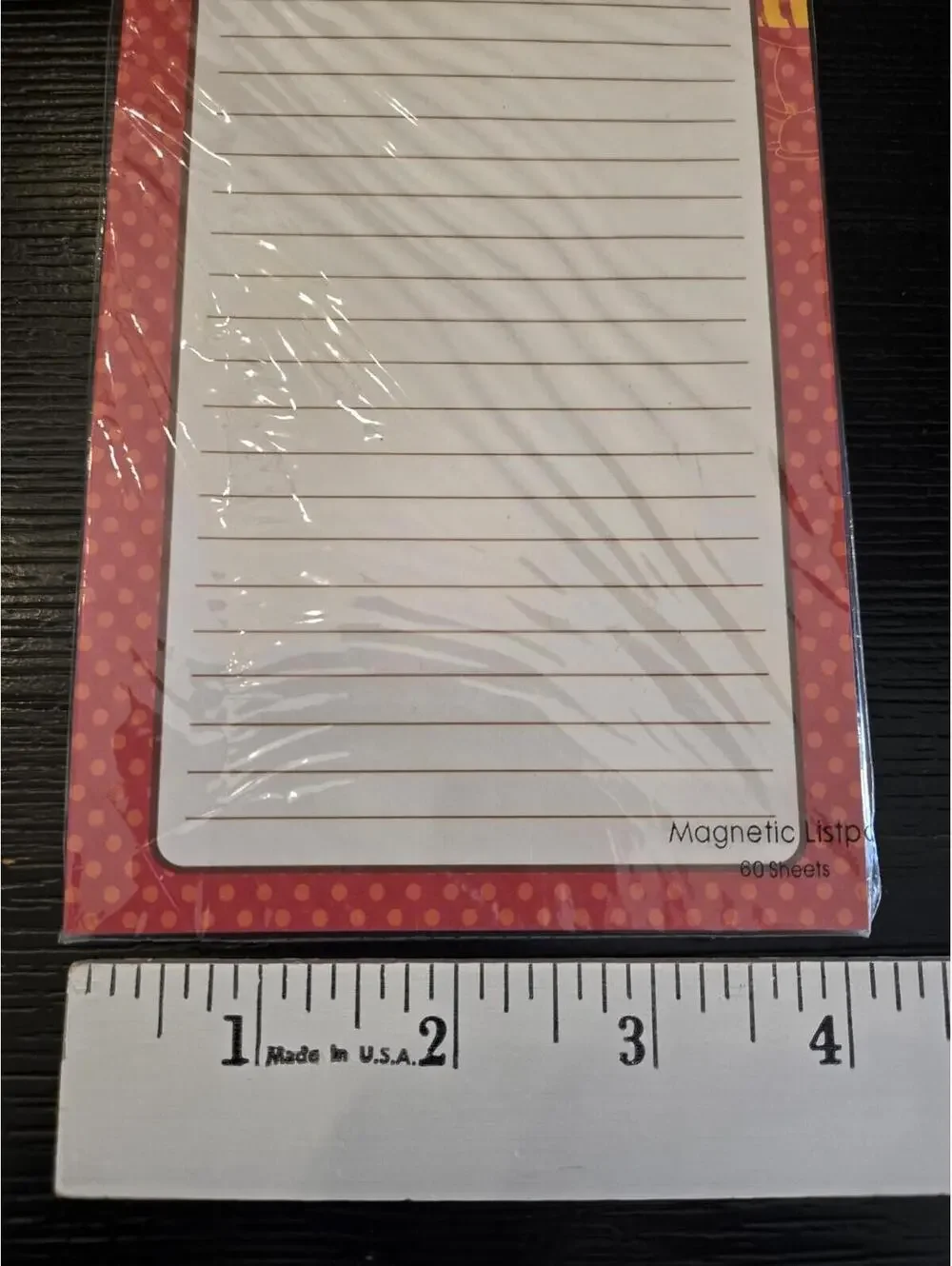 2008 M&M’s Yellow Character Magnetic List Pad 60 Sheet Factory Sealed